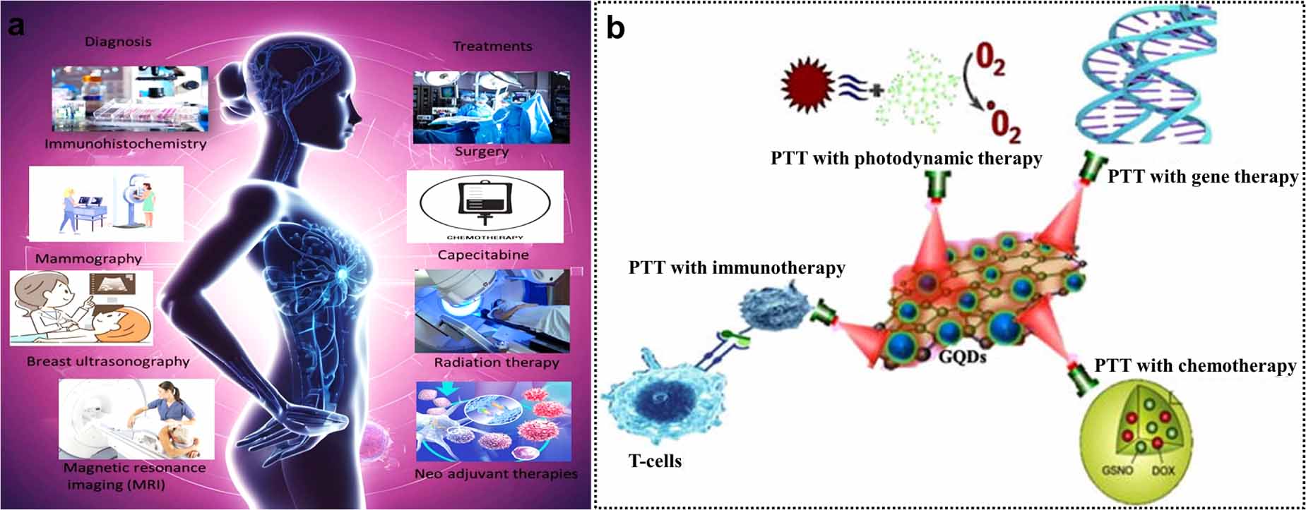a) Schematic representation of currently available diagnostic ...